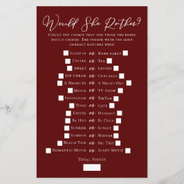 Burgundy wil liever Vrijgezellenfeest spelen