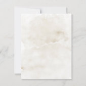 Burgundy Wildbloemen Brunch & Bubble Invite Kaart (Achterkant)