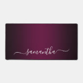 Burgundy Wine Gradient Elegant Name Bureaumat (Voorkant)