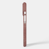 Burgundy Wine Grapevine Monogram Case-Mate iPhone Case (Achterkant / Links)