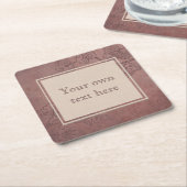 Burgundy Wine Kartonnen Onderzetters (Schuin)