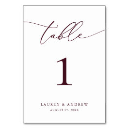 Burgundy Wine Minimalist Weddenschap | Aangepaste  Kaart