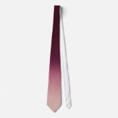 Burgundy Wine Red Ombre Elegant Gradient Stropdas (Voorkant)