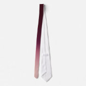 Burgundy Wine Red Ombre Elegant Gradient Stropdas (Achterkant)