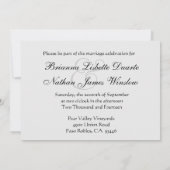 Burgundy Wine & White Damask Wedding Invitation Kaart (Achterkant)