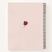 Burgundy & Witte Rozen Bruiloft Receptie Receptenb Notitieboek (Achterkant)