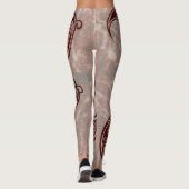 Burgundy Women's Leggings (Achterkant)