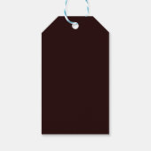 Burgundy Zijde-Look Diamant Cadeaulabel (Achterkant)