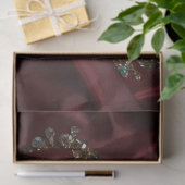 Burgundy Zijde-Look Diamant Tissuepapier (Geschenk)