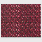 Burgundy & Zwarte Abstract  Cadeaupapier (Vlak)