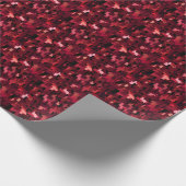 Burgundy & Zwarte Abstract  Cadeaupapier (Hoek)