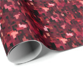 Burgundy & Zwarte Abstract  Cadeaupapier (Rol Hoek)