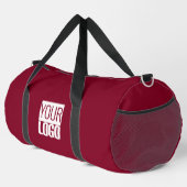 burgundykleurige kleur- logo toevoegen plunjezak (Rechterhoek)