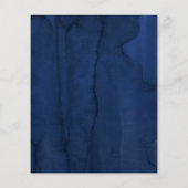 Burgundyrood en Navyblauw Trouwmenu Flyer (Achterkant)