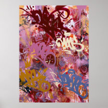 Burgundyroos Abstract Graffiti Lettering