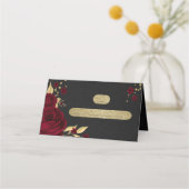 burgungse bloemen goudblad zwarte plaatje plaatskaartje (Voorkant)