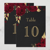 burgungse goudbloemen zwart tafelnummer (Voorkant / Achterkant)