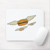 Burhamburgers van de vliegende hamburg muismat (Met muis)