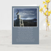 Burial At Zee, Zee Celebration of Life Invite Kaart (Gele Bloem)