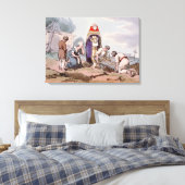 Burial, gebarenteerd door de kunstenaar, publiceer canvas afdruk (Insitu (Slaapkamer))