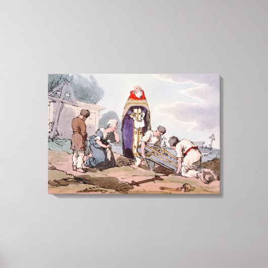 Burial, gebarenteerd door de kunstenaar, publiceer canvas afdruk (Voorkant)