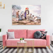 Burial, gebarenteerd door de kunstenaar, publiceer canvas afdruk (Insitu (Woonkamer))