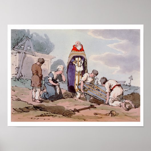 Burial, gebarenteerd door de kunstenaar, publiceer poster (Voorkant)