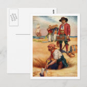 Buried Treasure  Pirate Briefkaart (Voorkant / Achterkant)
