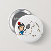 Buried Treasure Pirate Button (Voorkant /achterkant)