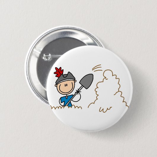 Buried Treasure Pirate Button (Voorkant /achterkant)