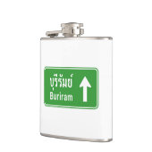 Buriram Ahead ⚠ Thai Highway Traffic Sign ⚠ Heupfles (Links)