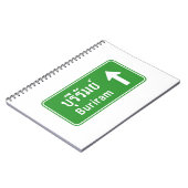 Buriram Ahead ⚠ Thai Highway Traffic Sign ⚠ Notitieboek (Linkerzijde)