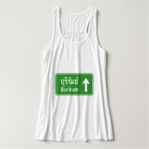 Buriram Ahead ⚠ Thai Highway Traffic Sign ⚠ Tanktop