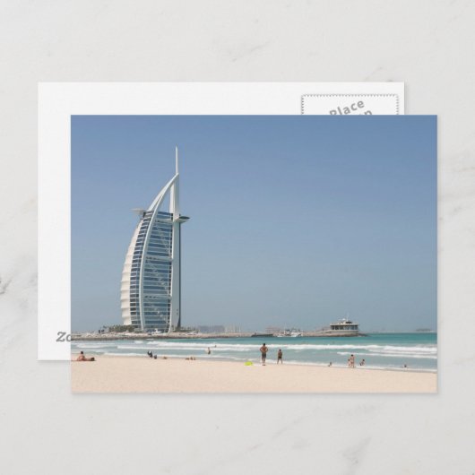 Burj Al Arab from Sunset Beach, Dubai Briefkaart (Voorkant / Achterkant)