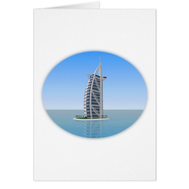 Burj Al Arab Hotel Dubai: 3D-model: (Voorkant)