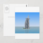 Burj Al Arab Hotel Dubai: 3D-model: Briefkaart (Voorkant / Achterkant)