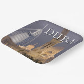 Burj al Arab | Moskee in Evening Dubai Papieren Bordje (Gebogen)