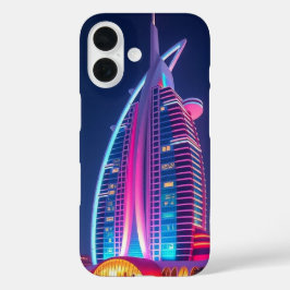 Burj Al Arab Night Uitzicht iconische skyline van  iPhone 16 Hoesje