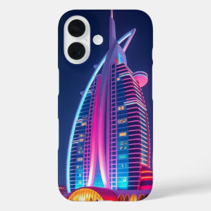 Burj Al Arab Night Uitzicht iconische skyline van  iPhone 16 Hoesje