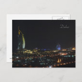 Burj Al Arab 's nachts, Dubai - Briefkaart (Voorkant / Achterkant)