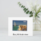Burj Al Arab uitzicht Briefkaart (Staand voorkant)