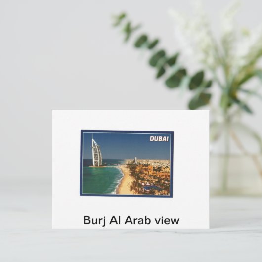 Burj Al Arab uitzicht Briefkaart (Staand voorkant)