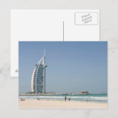 Burj Al Arab vanaf Sunset Beach, Dubai Briefkaart (Voorkant / Achterkant)