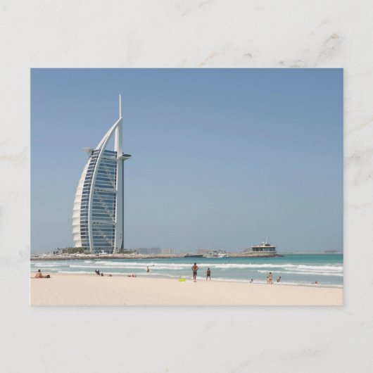 Burj Al Arab vanaf Sunset Beach, Dubai Briefkaart (Voorkant)