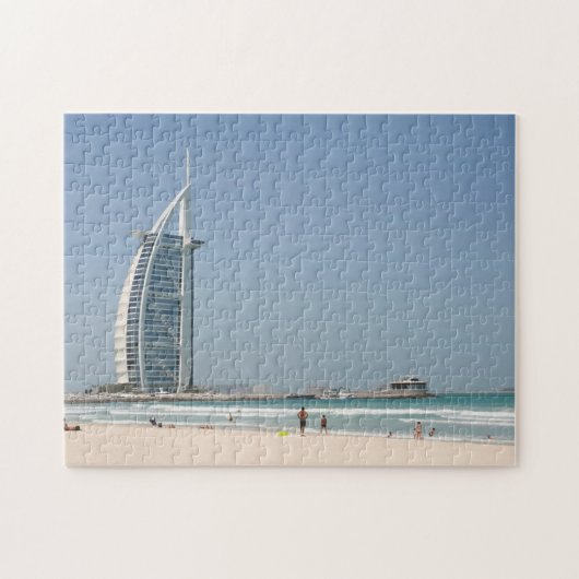 Burj Al Arab vanaf Sunset Beach, Dubai Legpuzzel (Horizontaal)