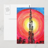 burj dubai briefkaart (Voorkant / Achterkant)