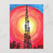 burj dubai briefkaart (Voorkant)
