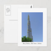 Burj Dubai, Old Town, Dubai Briefkaart (Voorkant / Achterkant)