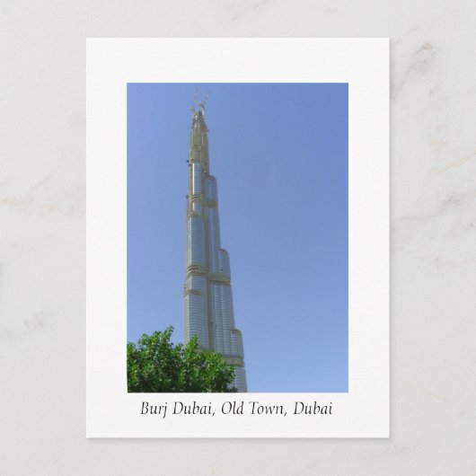 Burj Dubai, Old Town, Dubai Briefkaart (Voorkant)