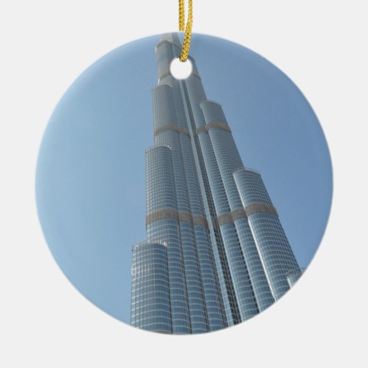 Burj Khalifa 3 Keramisch Ornament (Voorkant)